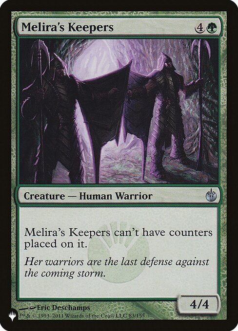 Melira's Keepers highlighted card art