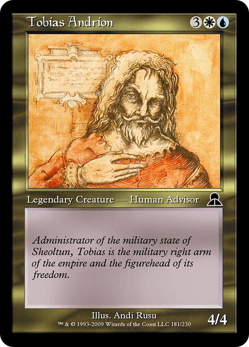 Tobias Andrion highlighted card art