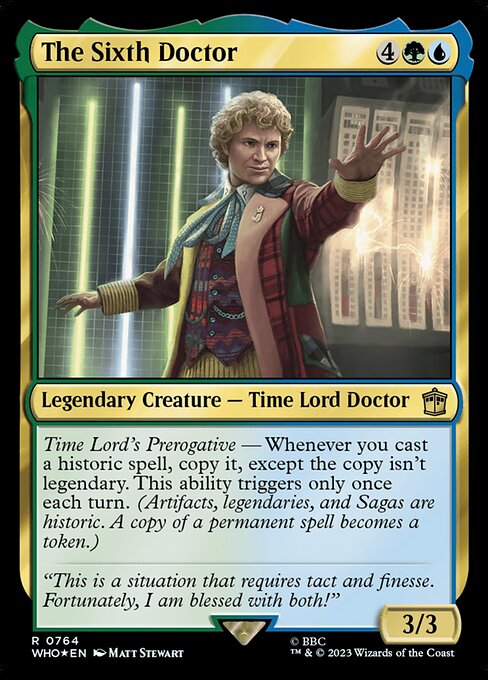 The Sixth Doctor from Doctor Who