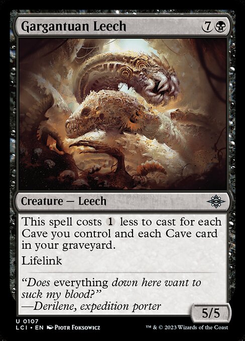 Gargantuan Leech highlighted card art