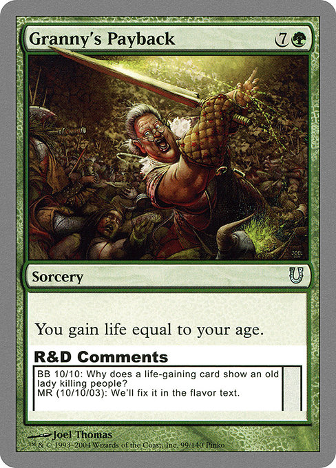 Granny's Payback highlighted card art