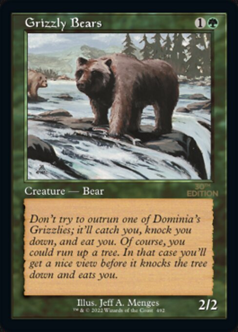 Grizzly Bears highlighted card art
