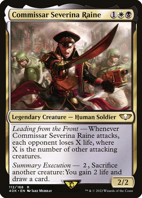 Commissar Severina Raine highlighted card art