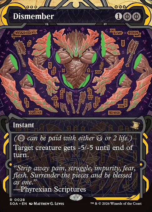 Dismember highlighted card art