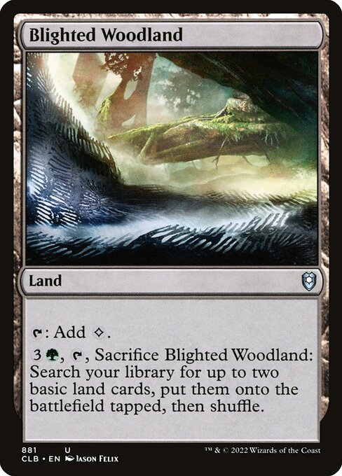 Blighted Woodland highlighted card art