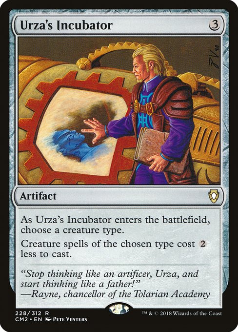 Urza's Incubator from Commander Anthology Volume II