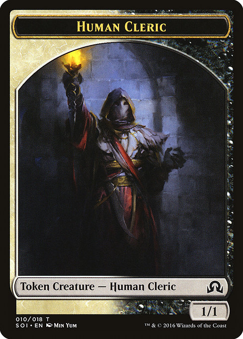 Human Cleric from Shadows over Innistrad Tokens