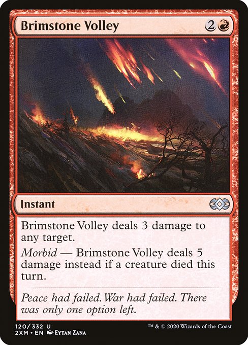 Brimstone Volley from Double Masters