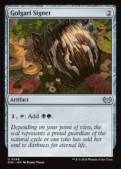 Golgari Signet from Duskmourn: House of Horror Commander