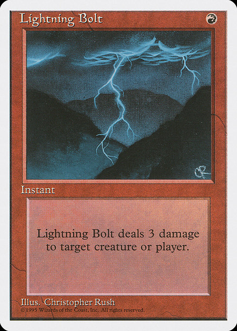 Lightning Bolt from Fourth Edition
