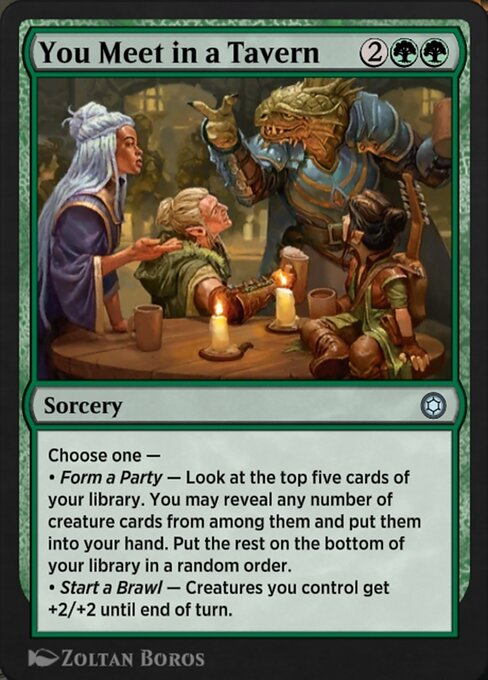 You Meet in a Tavern highlighted card art