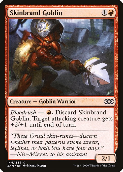 Skinbrand Goblin highlighted card art