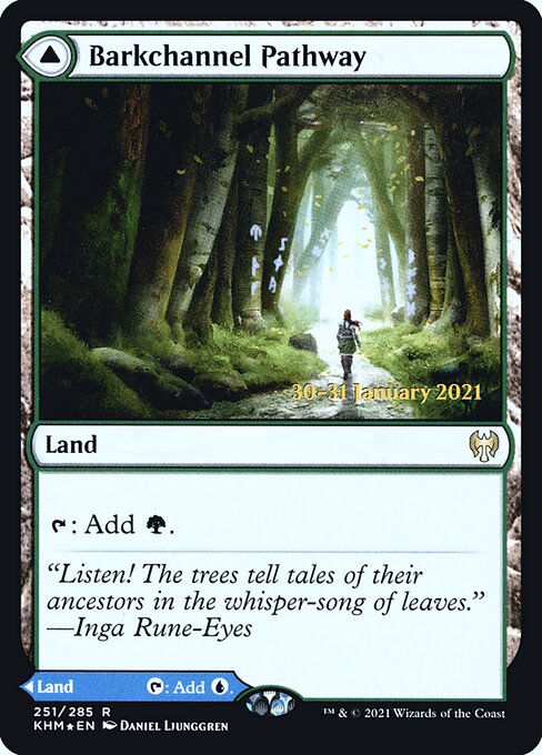 Barkchannel Pathway // Tidechannel Pathway from Kaldheim Promos