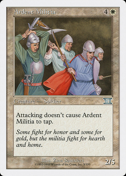 Ardent Militia from Classic Sixth Edition