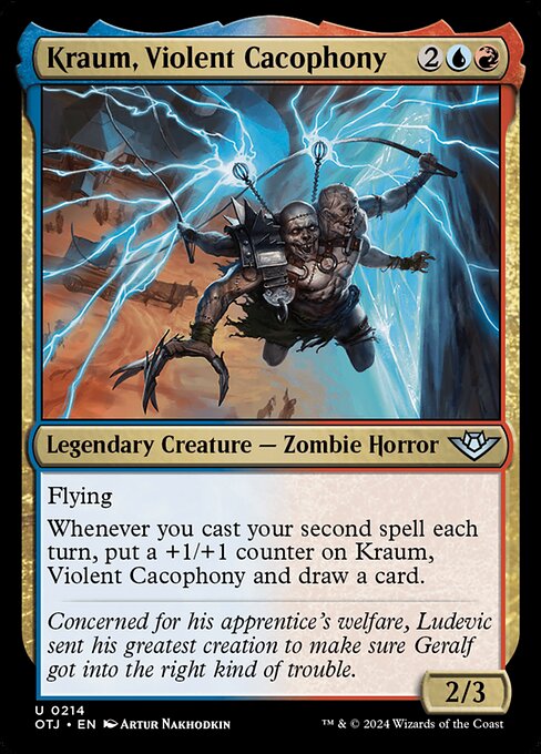 Kraum, Violent Cacophony highlighted card art