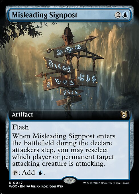 Misleading Signpost highlighted card art