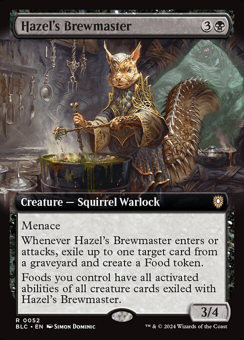 Hazel's Brewmaster from Bloomburrow Commander