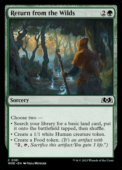 Return from the Wilds highlighted card art