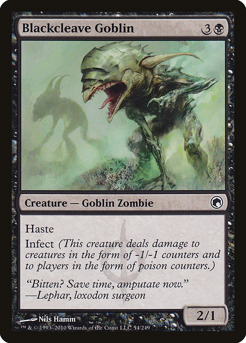 Blackcleave Goblin highlighted card art