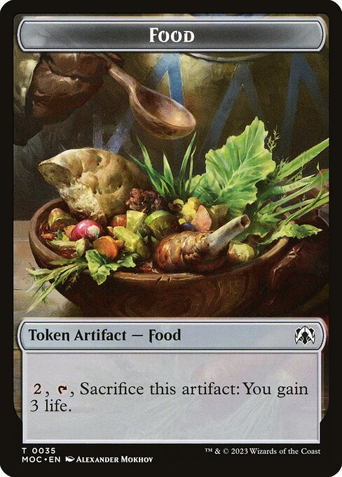 Food from March of the Machine Commander Tokens