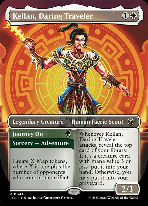 Kellan, Daring Traveler // Journey On from The Lost Caverns of Ixalan