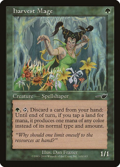 Harvest Mage highlighted card art