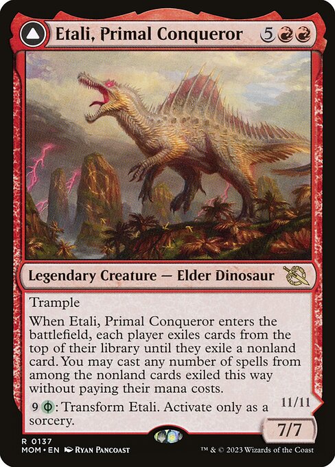 Etali, Primal Conqueror // Etali, Primal Sickness from March of the Machine