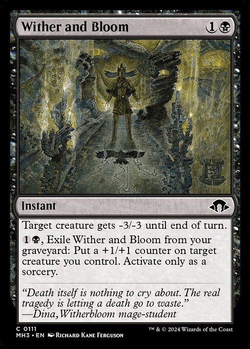 Wither and Bloom highlighted card art