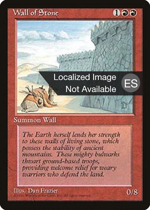 Wall of Stone from Fourth Edition Foreign Black Border