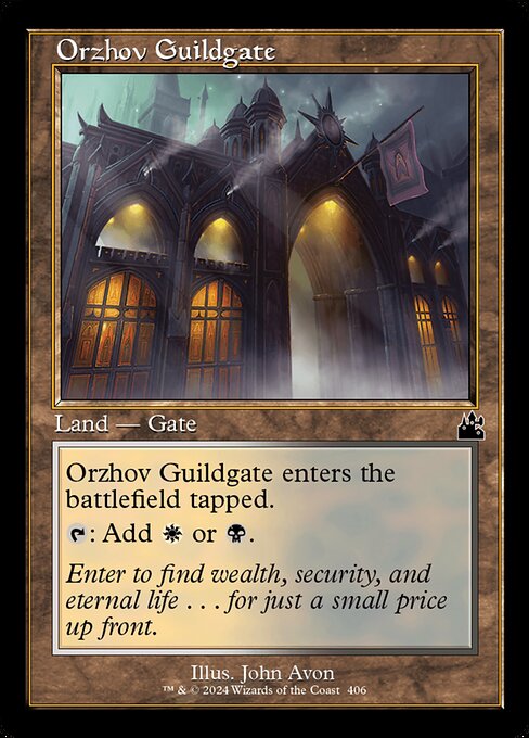 Orzhov Guildgate from Ravnica Remastered