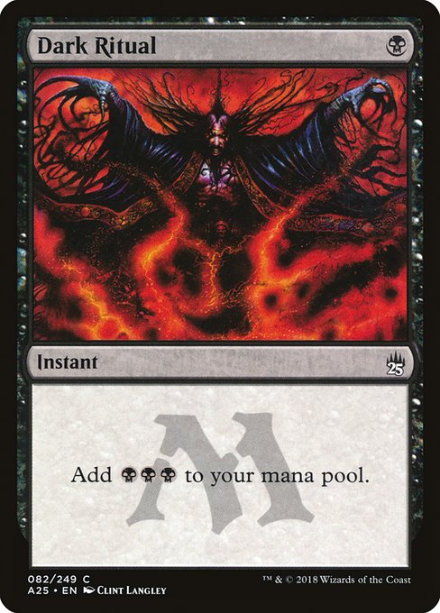 Dark Ritual from Masters 25