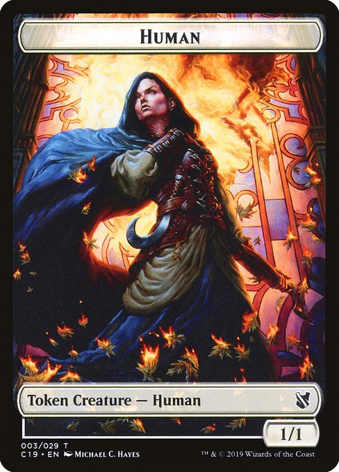 Human from Commander 2019 Tokens