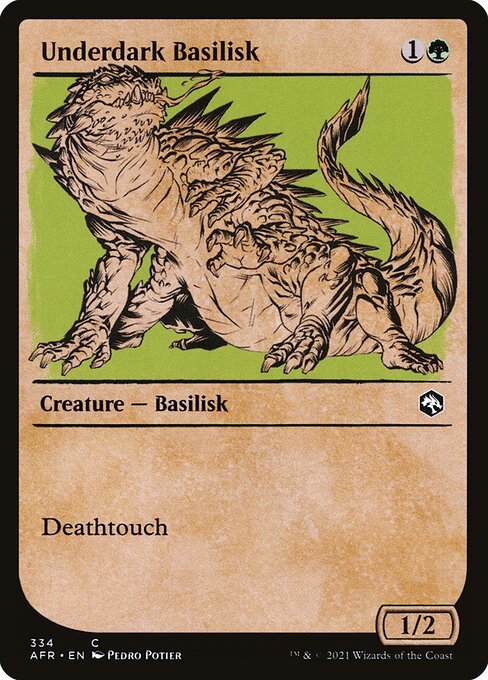 Underdark Basilisk from Adventures in the Forgotten Realms