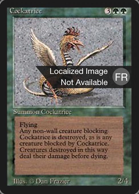 Cockatrice from Foreign Black Border