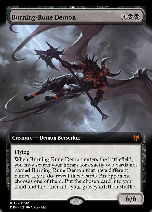 Burning-Rune Demon highlighted card art