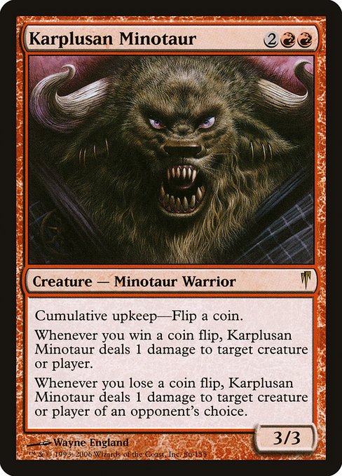 Karplusan Minotaur from Coldsnap