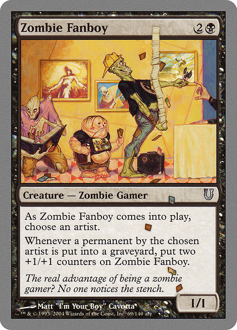 Zombie Fanboy highlighted card art