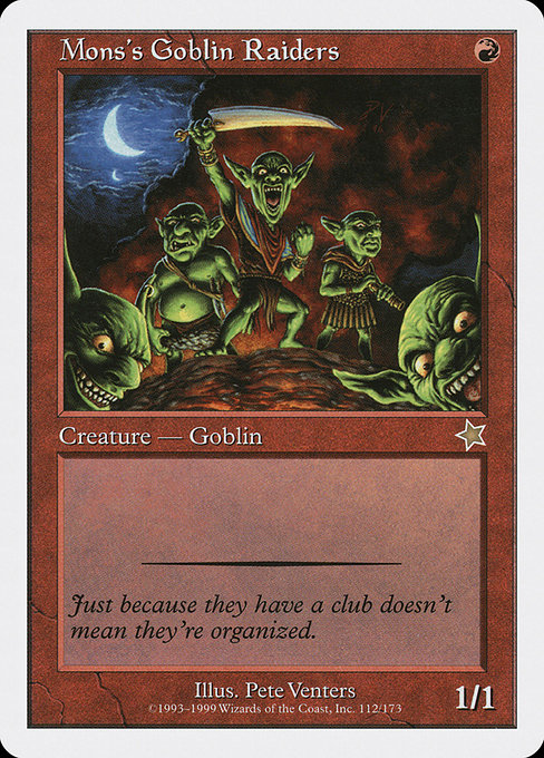 Mons's Goblin Raiders from Starter 1999