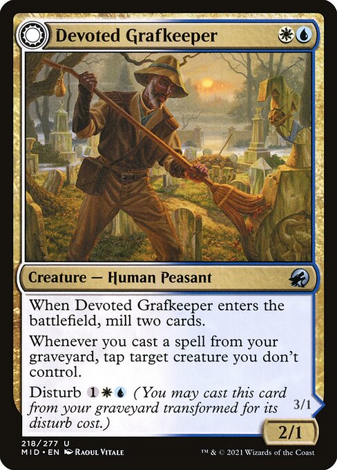 Devoted Grafkeeper // Departed Soulkeeper from Innistrad: Midnight Hunt