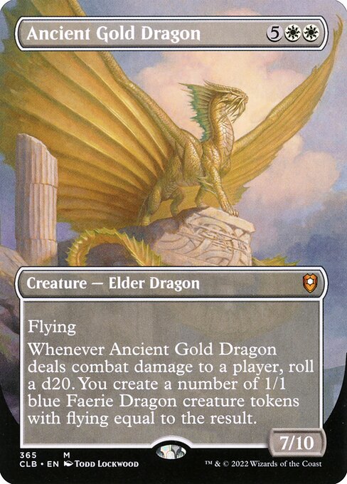 Ancient Gold Dragon from Commander Legends: Battle for Baldur's Gate