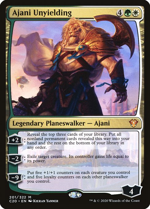 Ajani Unyielding from Commander 2020