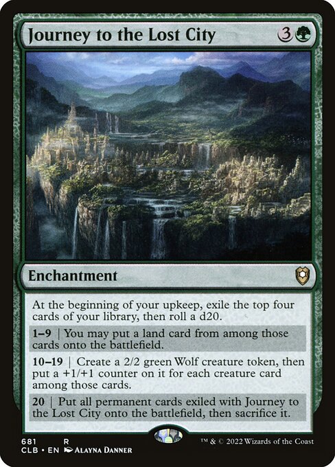 Journey to the Lost City from Commander Legends: Battle for Baldur's Gate