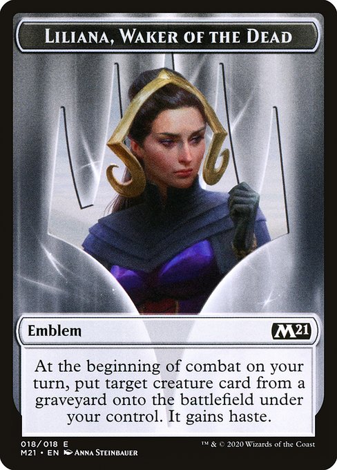 Liliana, Waker of the Dead Emblem highlighted card art