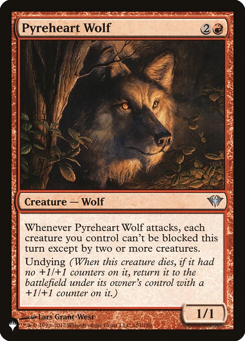 Pyreheart Wolf highlighted card art