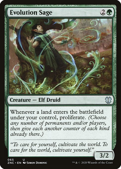 Evolution Sage from Zendikar Rising Commander