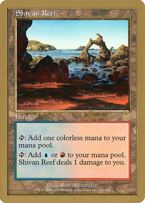 Shivan Reef from World Championship Decks 2001