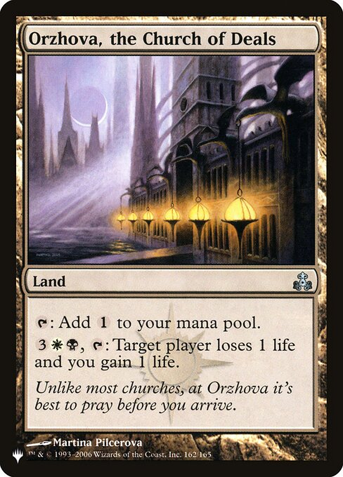 Orzhova, the Church of Deals highlighted card art