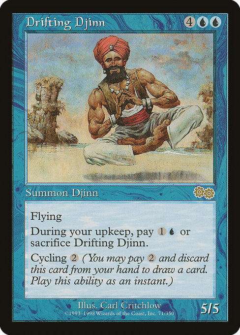 Drifting Djinn highlighted card art