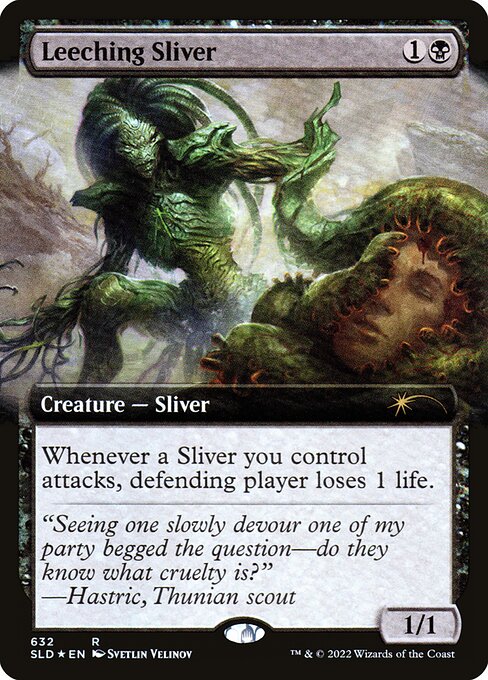 Leeching Sliver highlighted card art