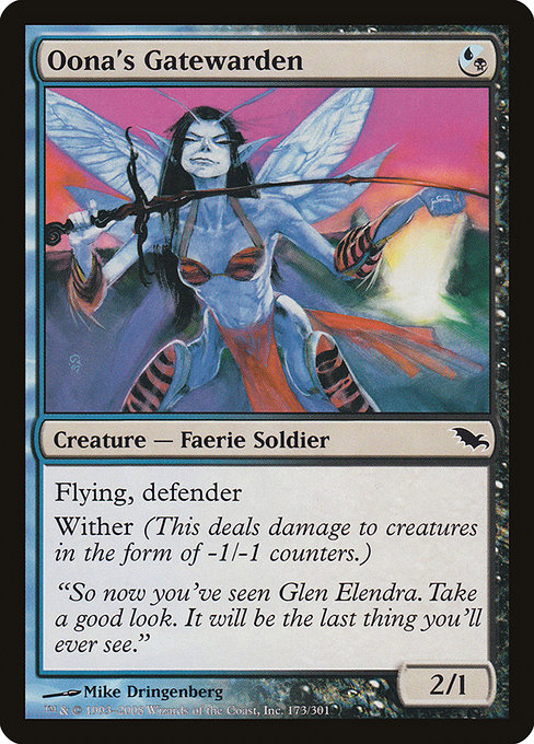 Oona's Gatewarden highlighted card art
